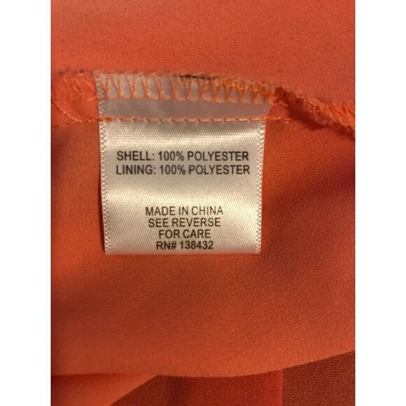 Modcloth Coral Purely Pretty Pleated A-Line Skirt with Belt - Size Extra Small - Picture 9 of 10